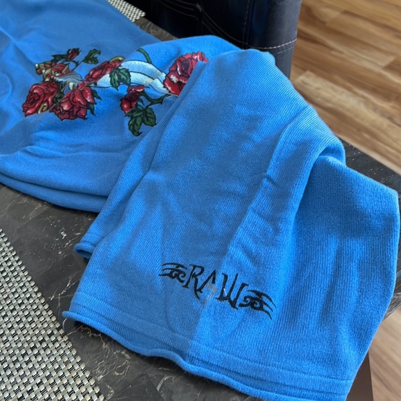 RAW7 Pale blue cashmere sweats Ladies L - Picture 4 of 7